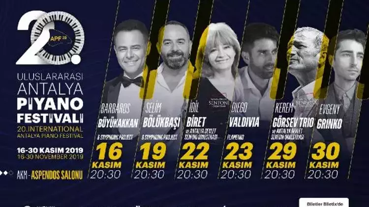 16-30 Kasım 2019 Uluslararası Antalya Piyano Festivali